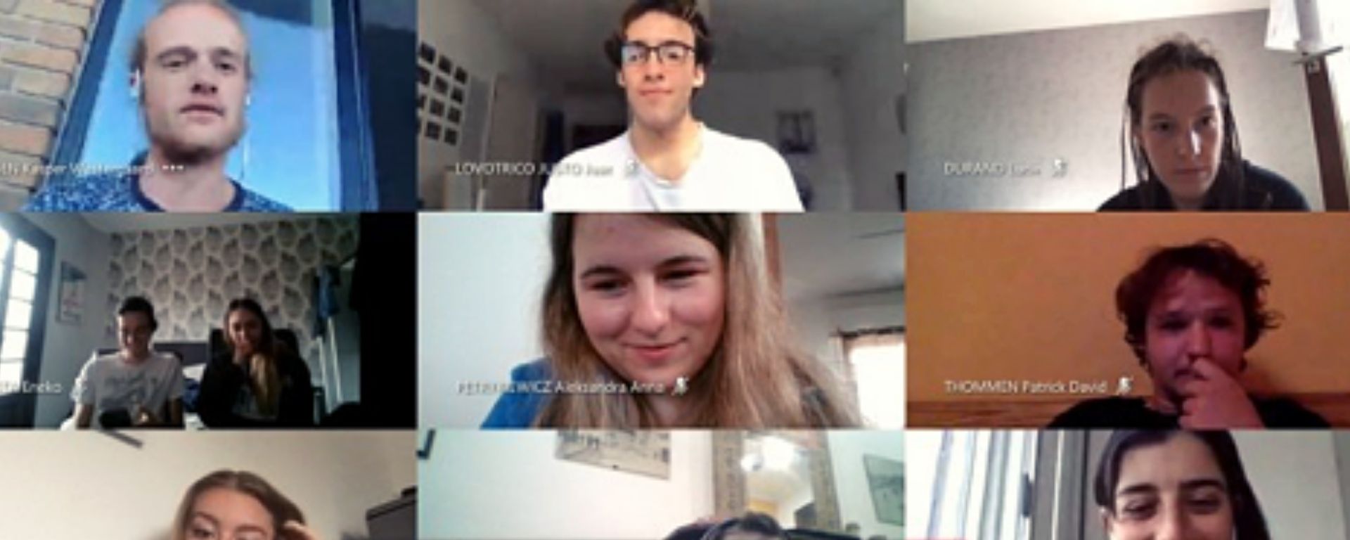 Despedida de los alumnos internacionales por la plataforma Teams Despedida de los alumnos internacionales por la plataforma Teams