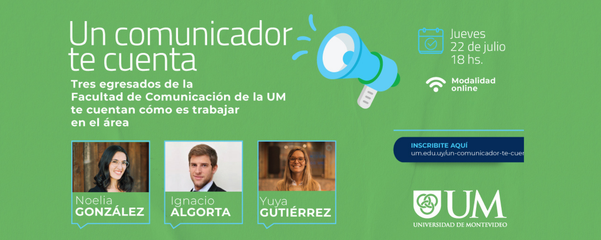 Banner de la charla Un comunicador te cuenta Banner de la charla Un comunicador te cuenta