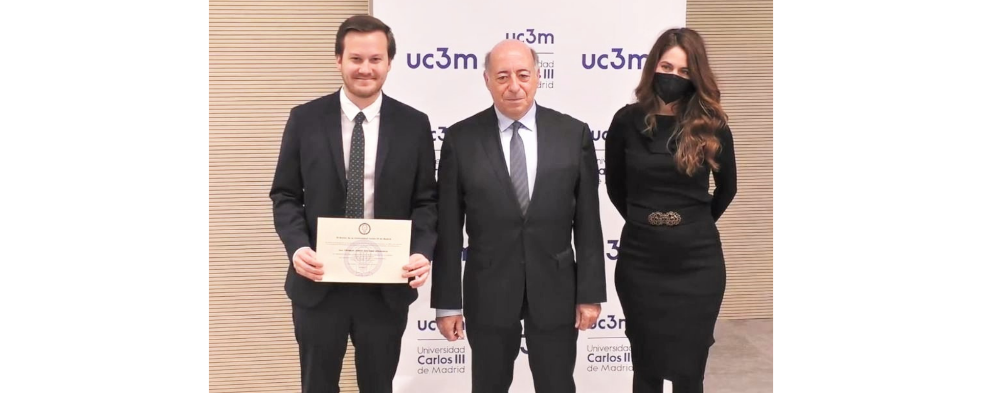 Graduado de FDER ganó el Premio Extraordinario al Mejor Expediente Académico en Universidad Carlos III de Madrid