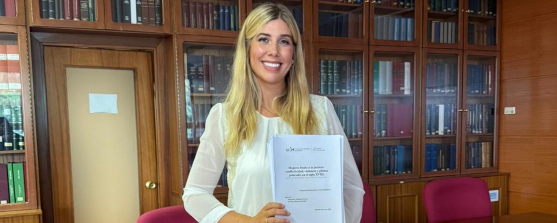 Nueva doctora en Historia Moderna: Florencia Machado defendió su tesis en Madrid