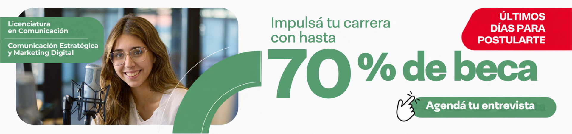 Beca FCOM 70% - Impulsá tu carrera con hasta 70% de beca