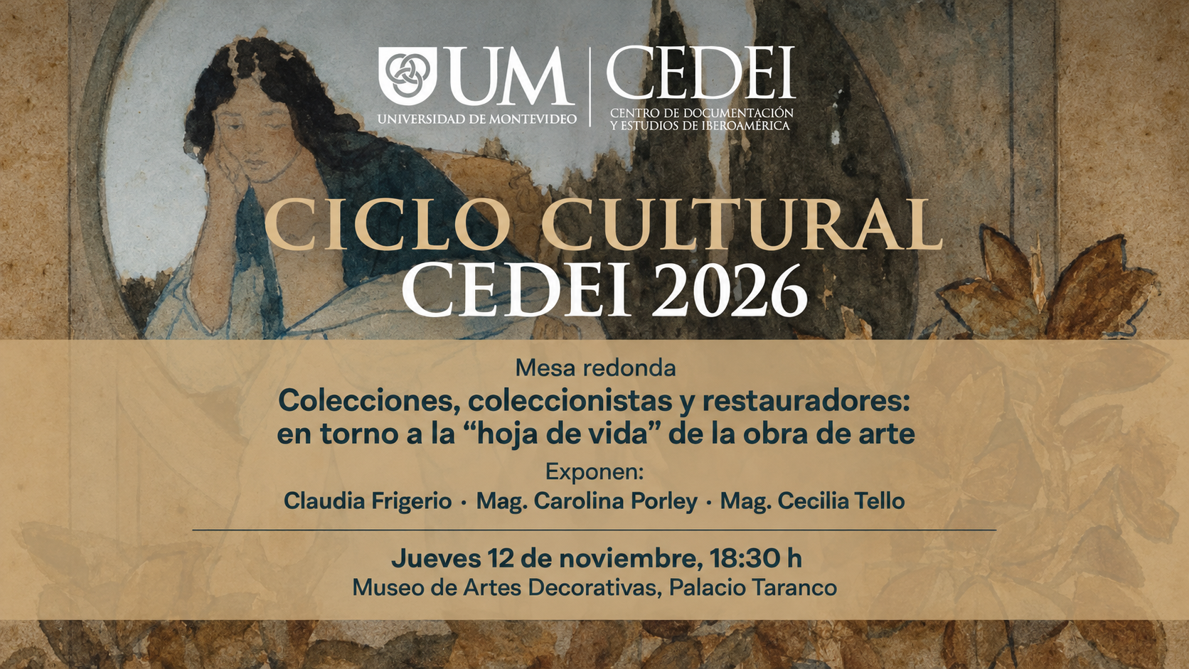 Ciclo Cultural CEDEI 2026 – Mesa redonda: Colecciones, coleccionistas y restauradores