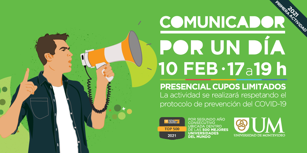 Inscribite en um.edu.uy/comunicador-por-un-dia