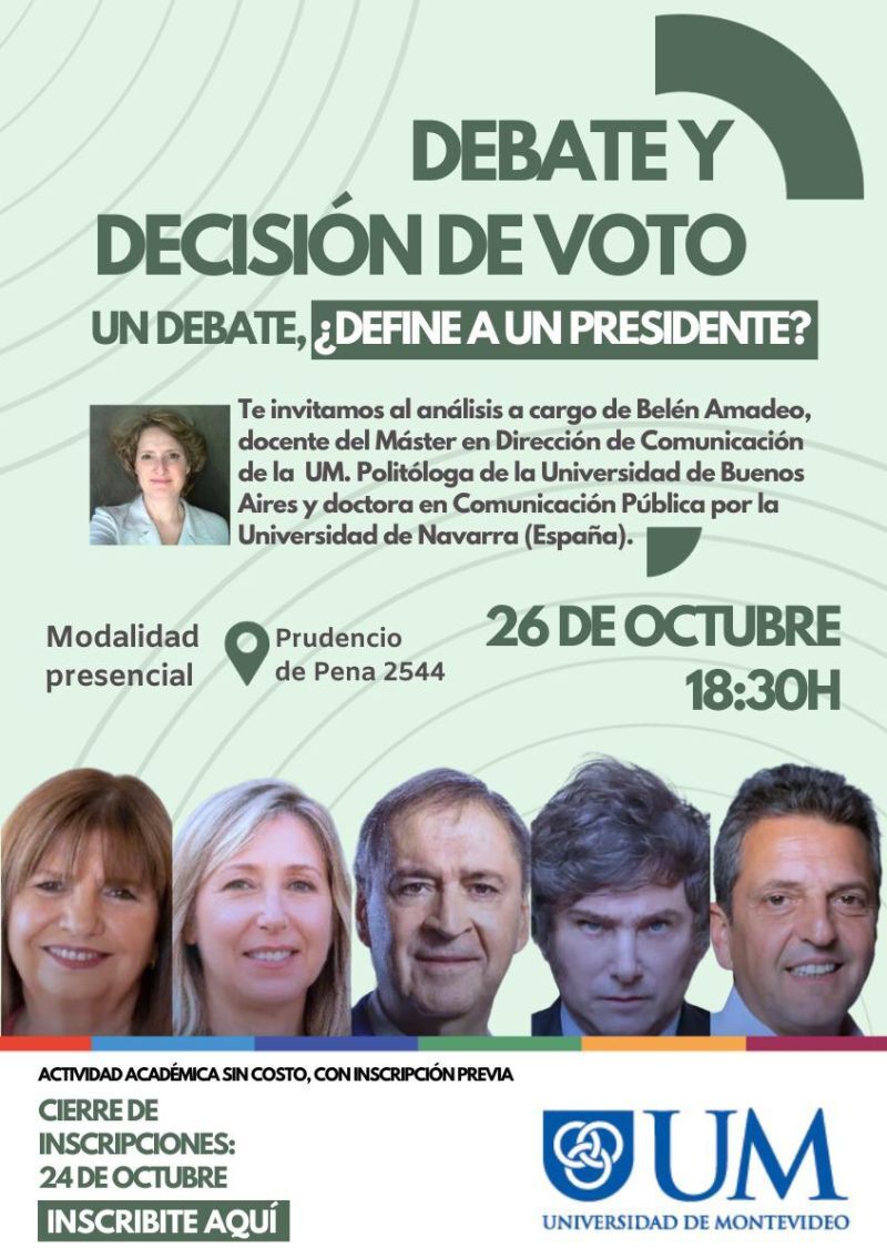 Charla: Debate y decisión de voto