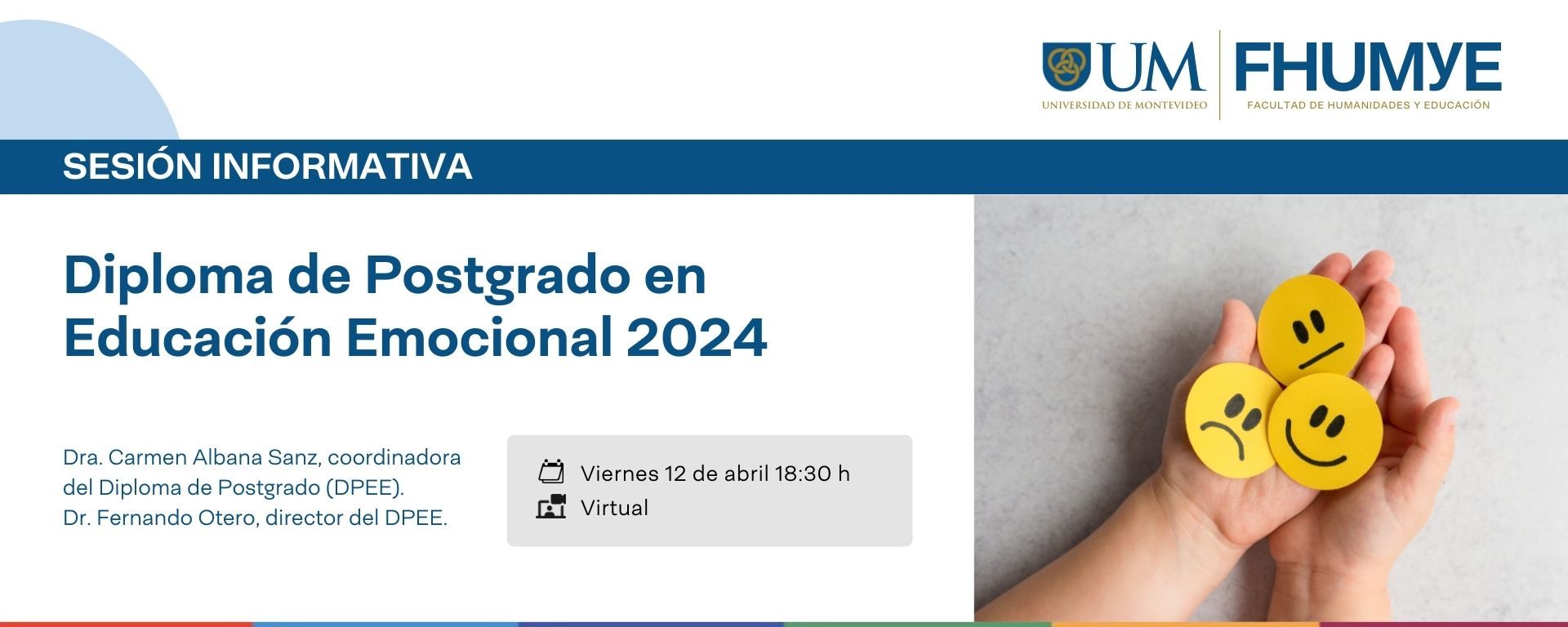 Sesión informativa del Diploma de Postgrado en Educación Emocional 2024