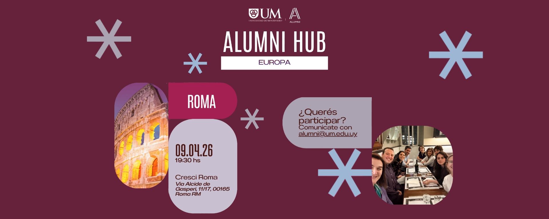 Alumni HUB Europa: Encuentro en Roma
