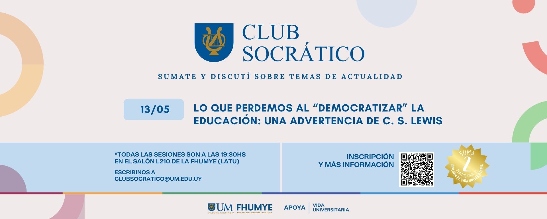 club socrático mayo 2026