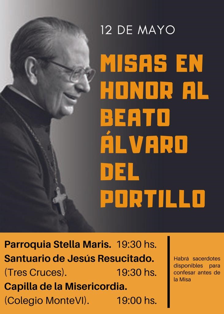 Misas Álvaro del Portillo_afiche Opus Dei