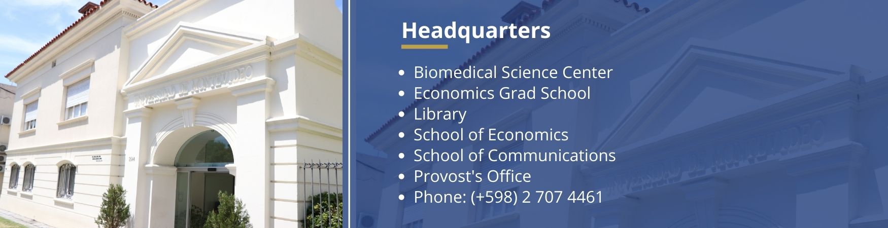 Headquarters University on Montevideo