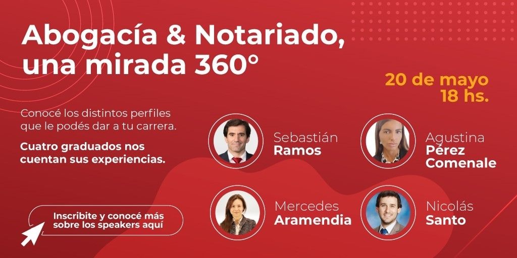abogado y escribano 360, afiche, Universidad de Montevideo 2021
