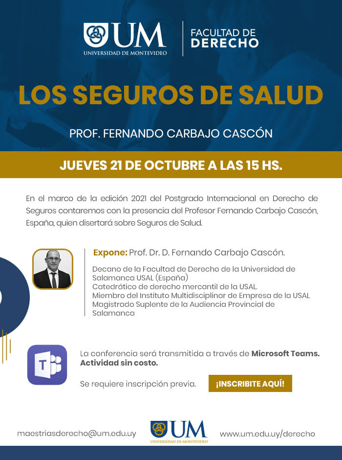 Clase abierta - Los Seguros de Salud - Prof. Fernando Carbajo Cascón