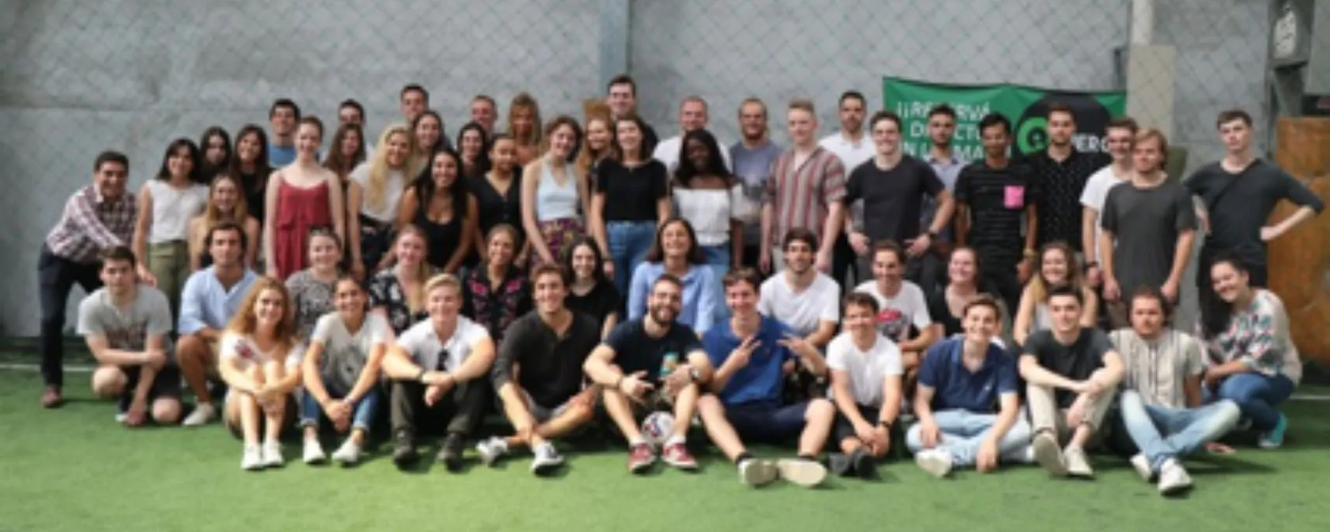 Grupo de alumnos internacionales en la jornada de integración Grupo de alumnos internacionales en la jornada de integración