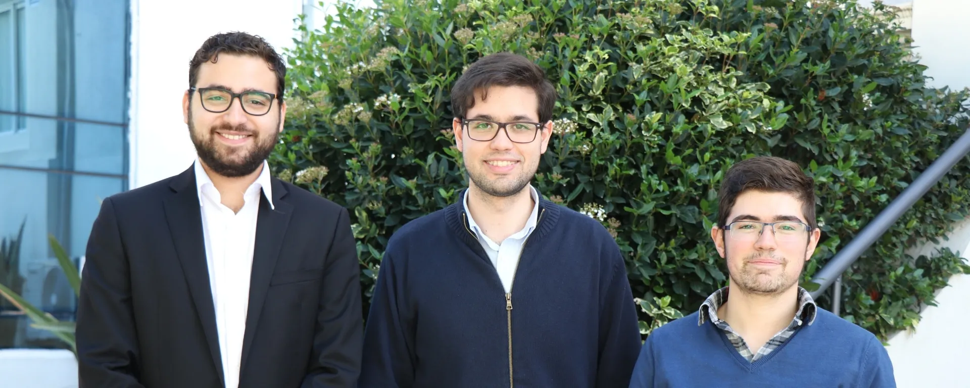 De izquierda a derecha: Javier Galperín (FDER), Macos Macedo (FIUM) y Mathías Loira (FCEE). De izquierda a derecha: Javier Galperín (FDER), Macos Macedo (FIUM) y Mathías Loira (FCEE).