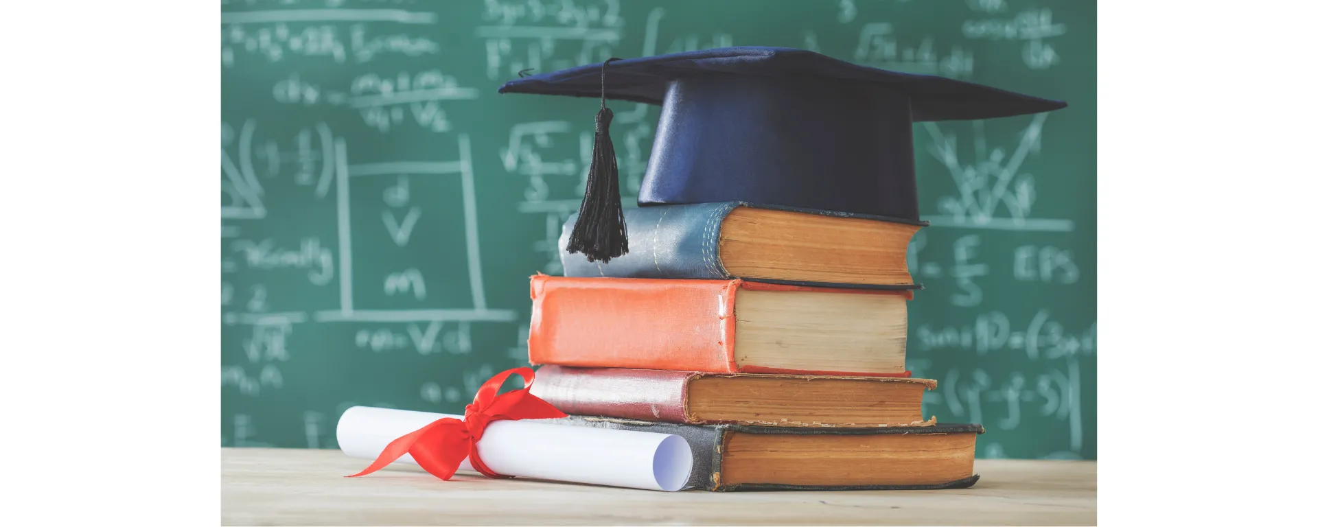 Libros, diploma y birrete Libros, diploma y birrete