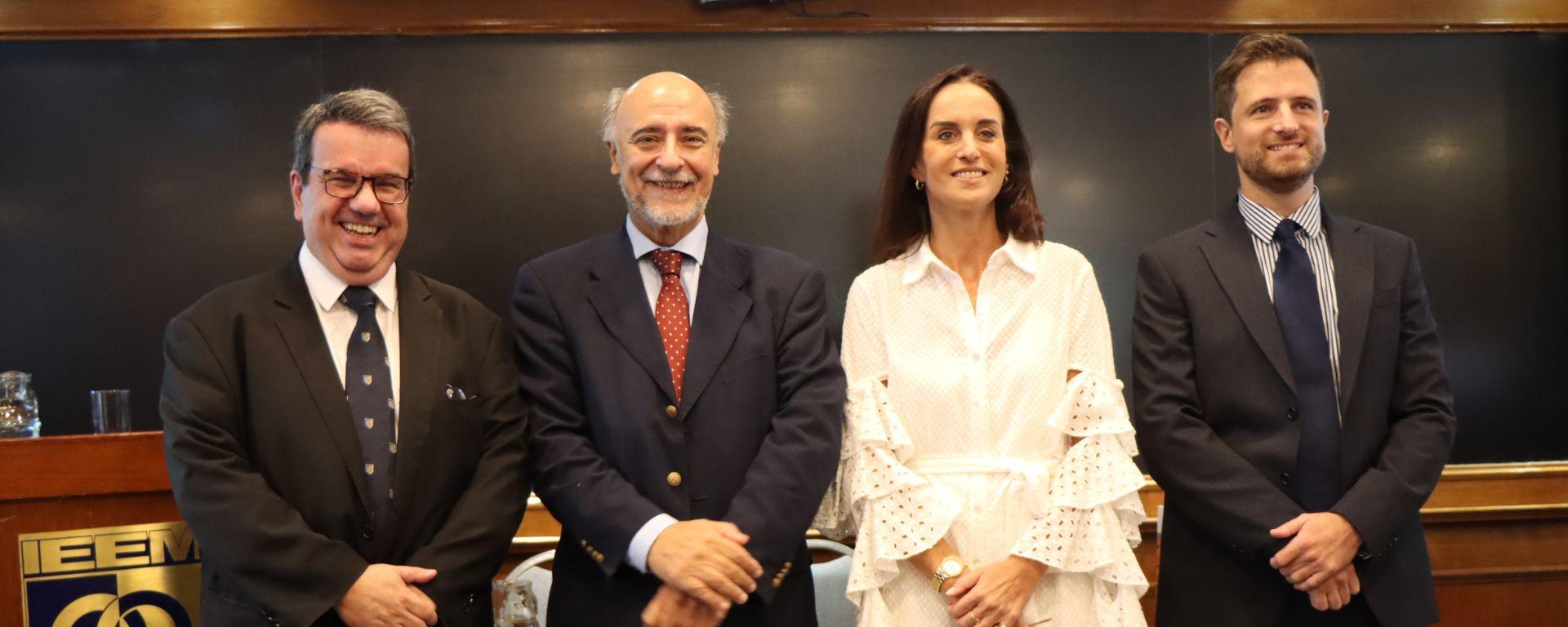 Leonardo Veiga, Min. Pablo Mieres, Valeria Fratocchi y Santiago Madalena 