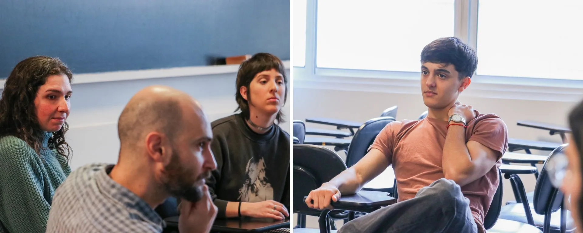 Juan Gari, Marina Santini, Pamela Díaz y uno de los participantes Juan Gari, Marina Santini, Pamela Díaz y uno de los participantes